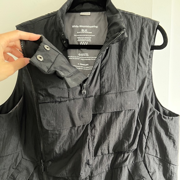 White Mountaineering goretex primaloft utility vest black - Picture 6 of 10